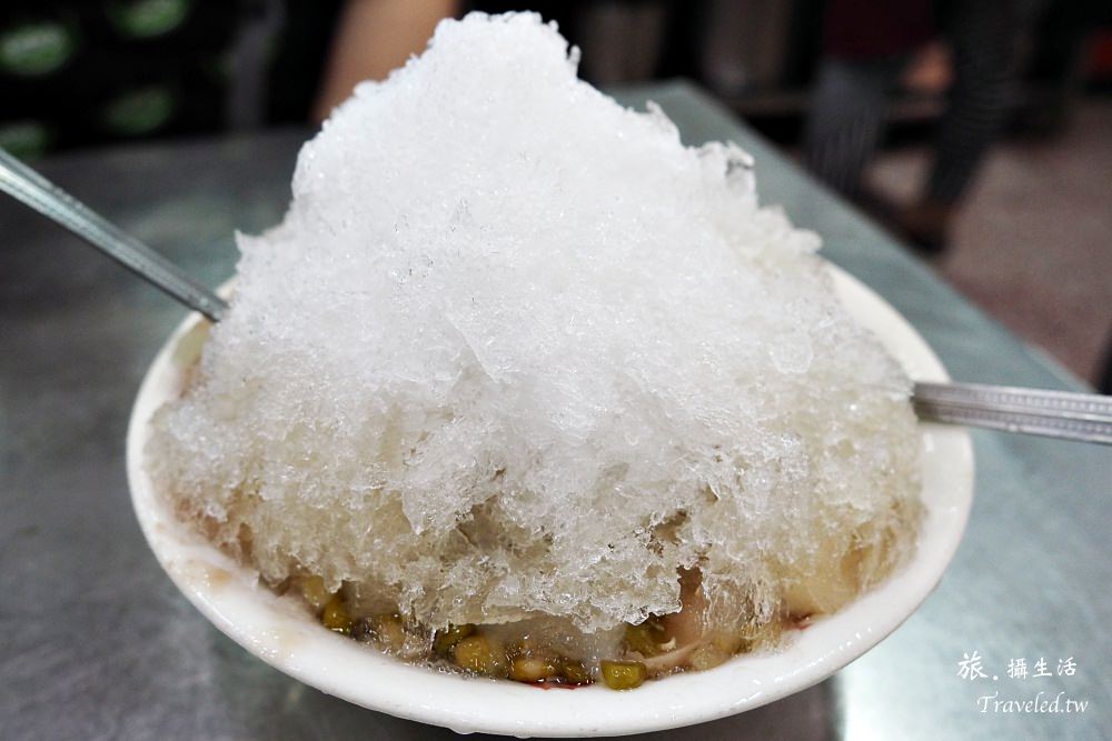 台南中西區．謝家八寶冰，石精臼點心城內的排隊冰店。